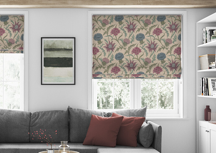Acanthium, Foxglove - Twist&Fit Roman Blind - Image 3